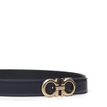 Cintura in pelle liscia con fibbia a Gancio 670141 0754463001 FERRAGAMO 
