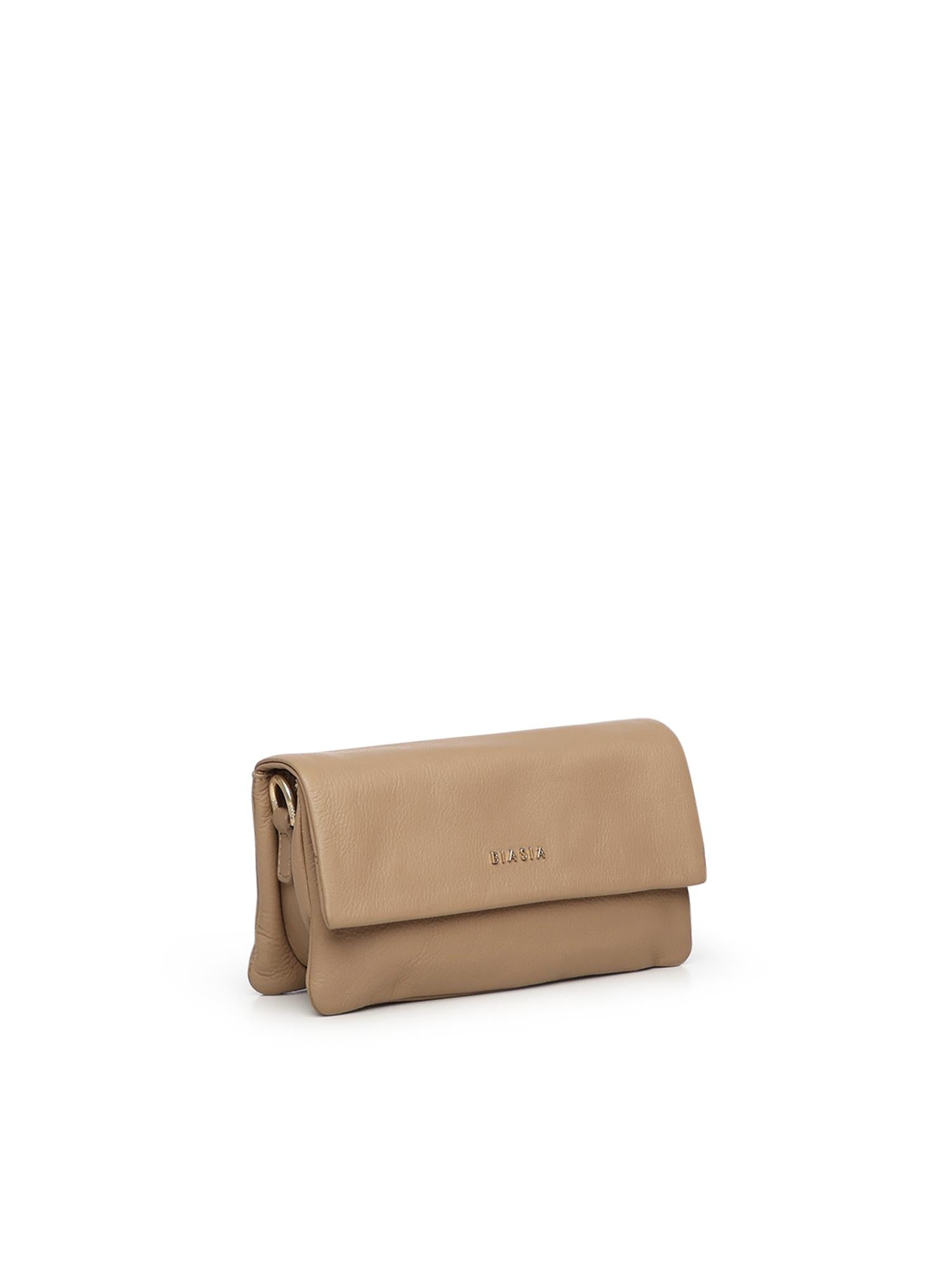 Borsa a tracolla in pelle BIBP9F901 CAMEL BIASIA 