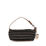 Borsa a spalla con logo 73BS9M803 CASSIENERO/CUOIO V° 73 