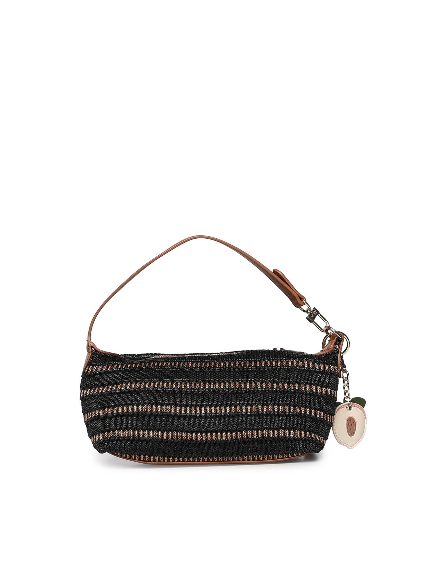 Borsa a spalla con logo 73BS9M803 CASSIENERO/CUOIO V° 73 