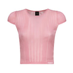 Maglia Tambora a costine<BR/> 104773 A1NDN50 PINKO 