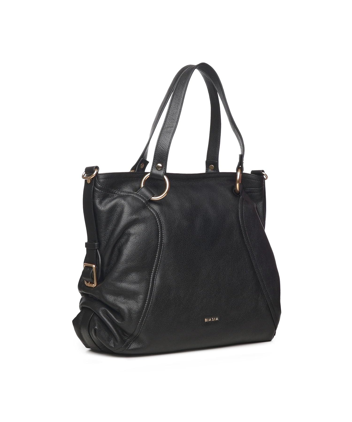 Borsa shopper Weave in pelle BIBP9E601 NERO BIASIA 