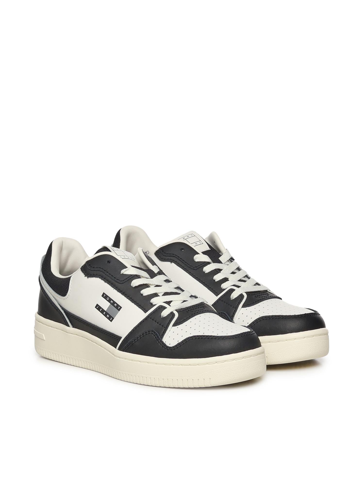 Sneakers Retrò in pelle EM0EM01610 BDS TOMMY HILFIGER 