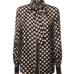 Camicia in twill stampa plus de pois 7B3AB7T7 9JHRDQ VALENTINO GARAVANI 