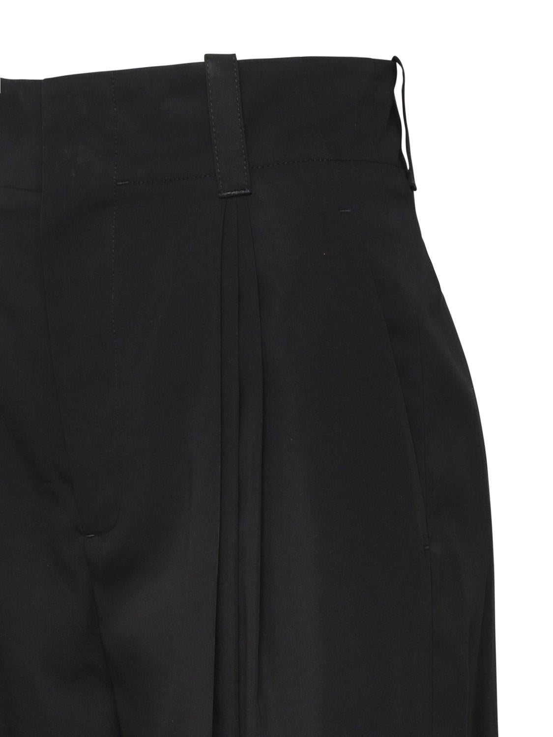 Pantaloni in lana grain de poudre compatta 771675 V3YS01002 BOTTEGA VENETA 