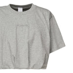 T-shirt cropped con ricamo logo 104257 A2F8I42 PINKO 