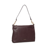 Borsa a spalla con logo BIBP9FA01 PRUGNA BIASIA 