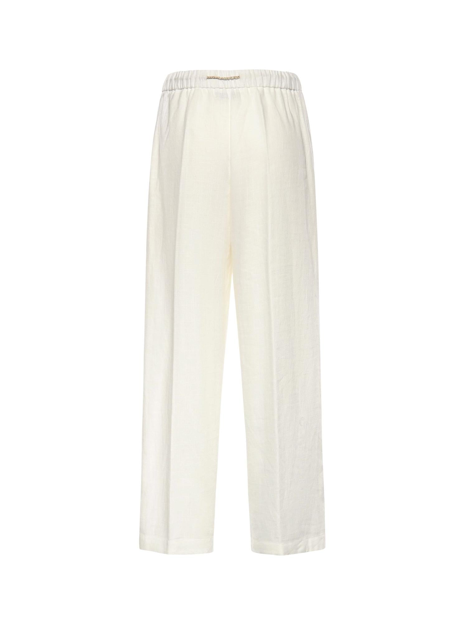 Pantaloni in linen blend PT000222D 126891000 HERNO 
