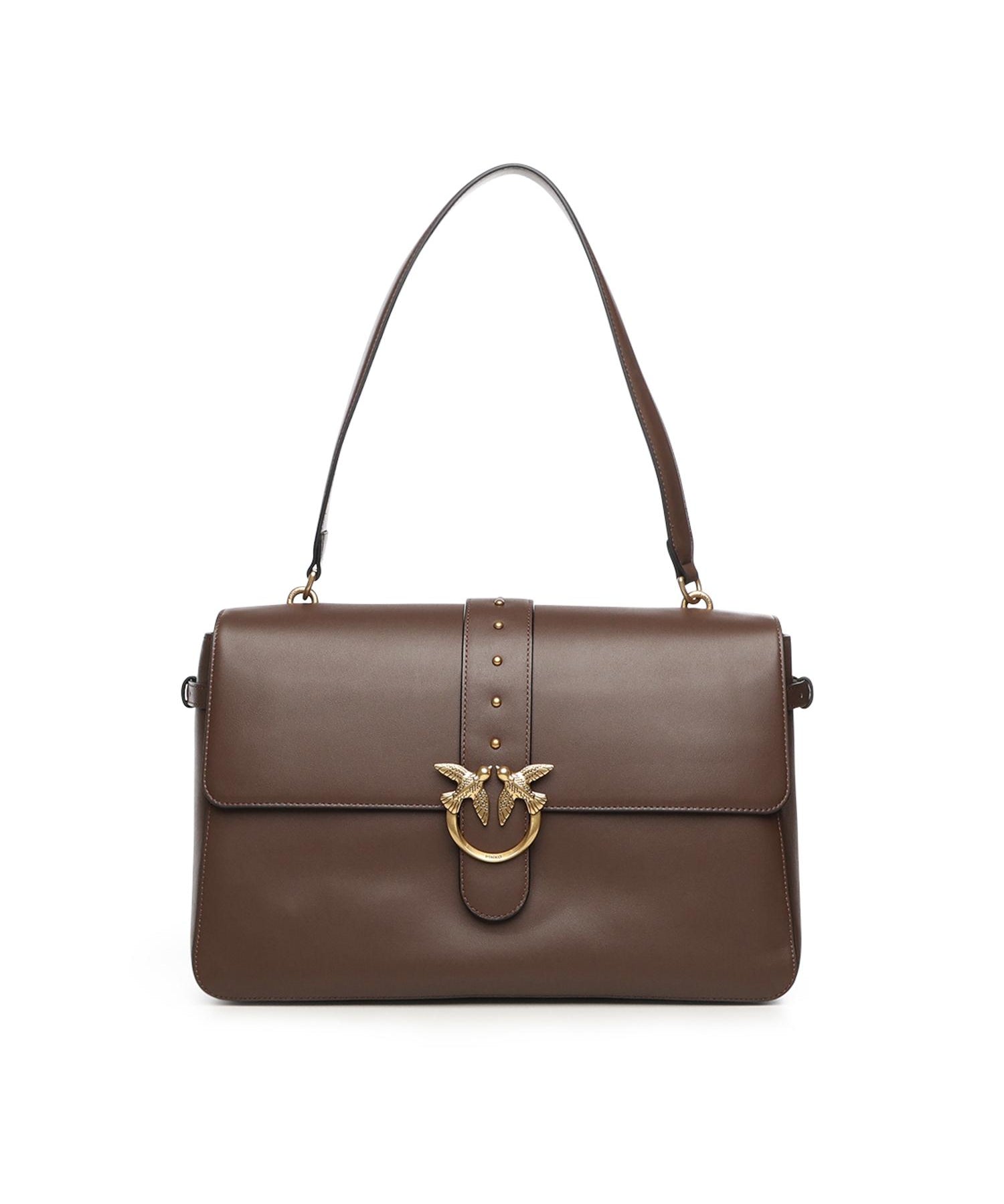 Borsa a spalla maxi Love Bag Slouchy in pelle 105067 A0QOL74Q PINKO 