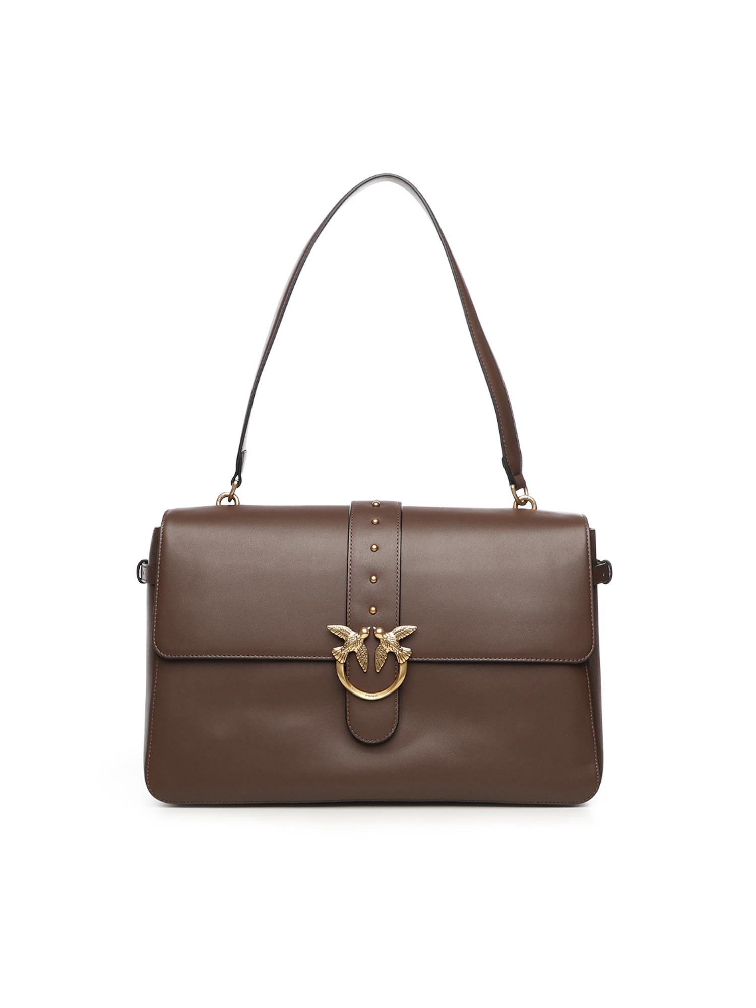 Borsa a spalla maxi Love Bag Slouchy in pelle 105067 A0QOL74Q PINKO 