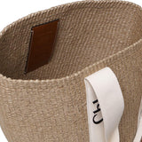 Borsa cesto Woody grande in fibre naturali CHC22SS380G55 101 CHLOÉ 