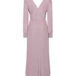 Abito midi a pois con volant FABX4314F4686 1941 ALESSANDRA RICH 
