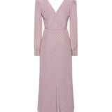 Abito midi a pois con volant FABX4314F4686 1941 ALESSANDRA RICH 