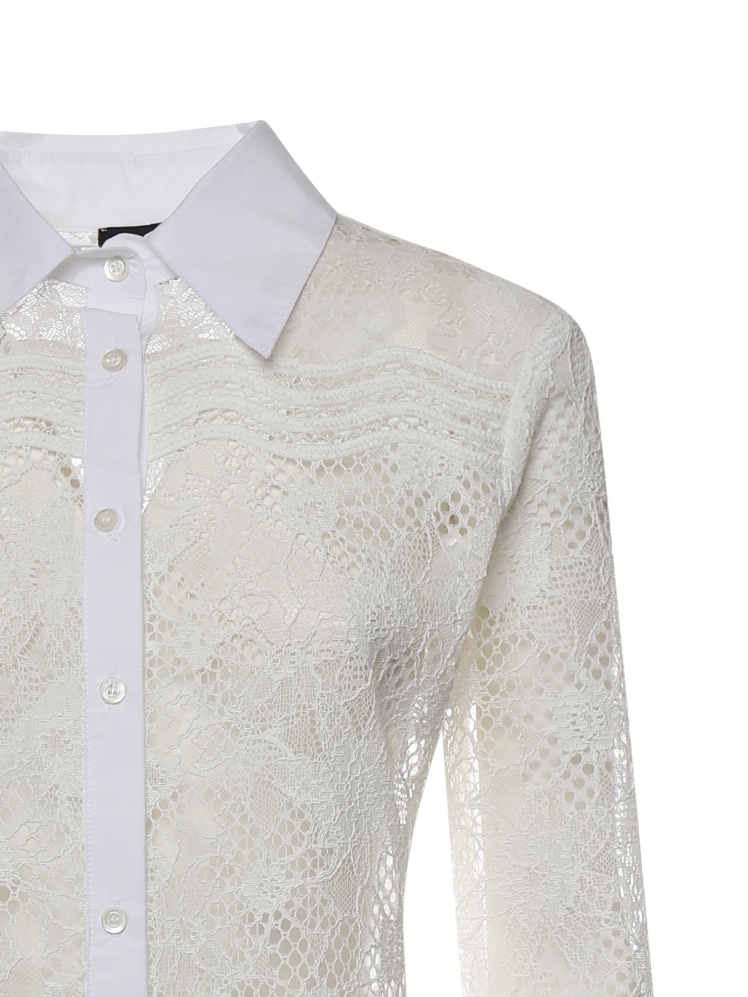 Camicia in tulle e pizzo 106600 A381Z05 PINKO 