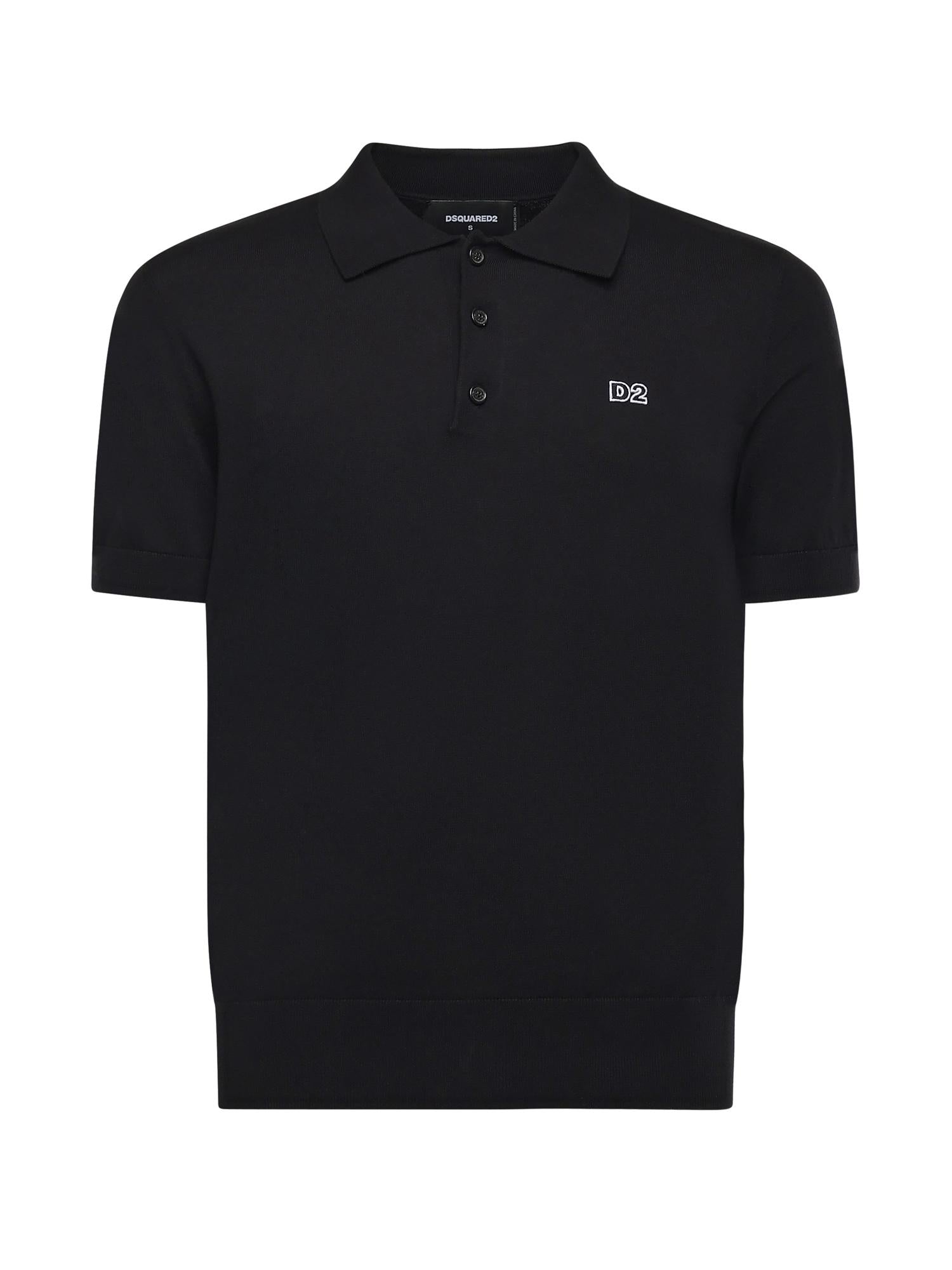 Polo con ricamo logo S74HA1452 D13018900 DSQUARED2 