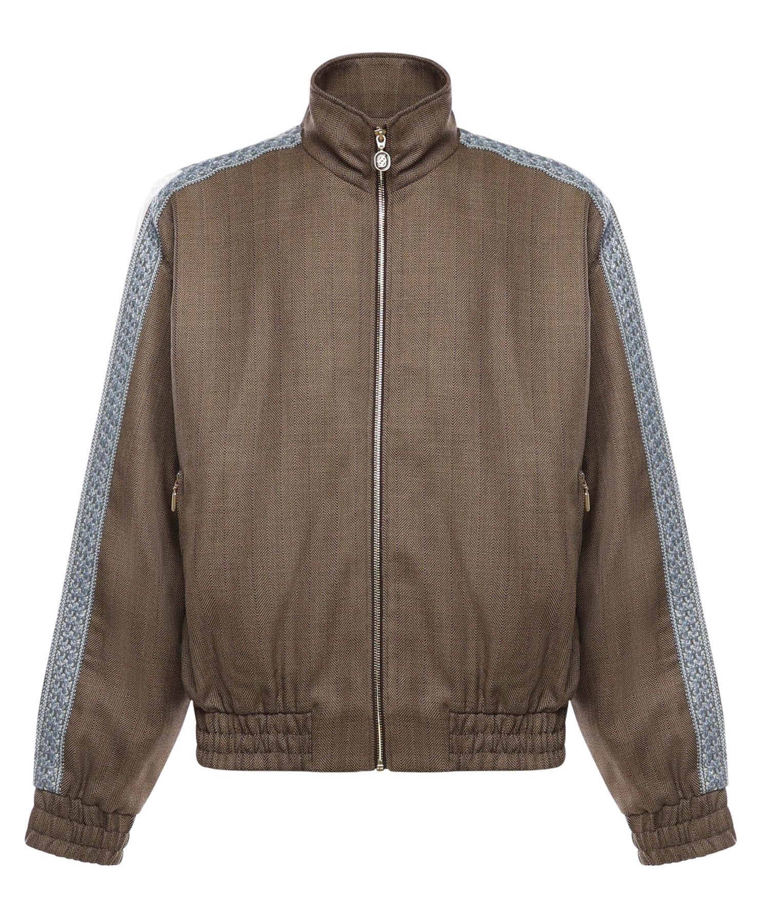 Giacca 'La Trackjacket Chevron' in lana IJT214WV009 BN Drôle de Monsieur 