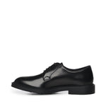 Derby in pelle<BR/> 23050 NERO ANTICA CUOIERIA 