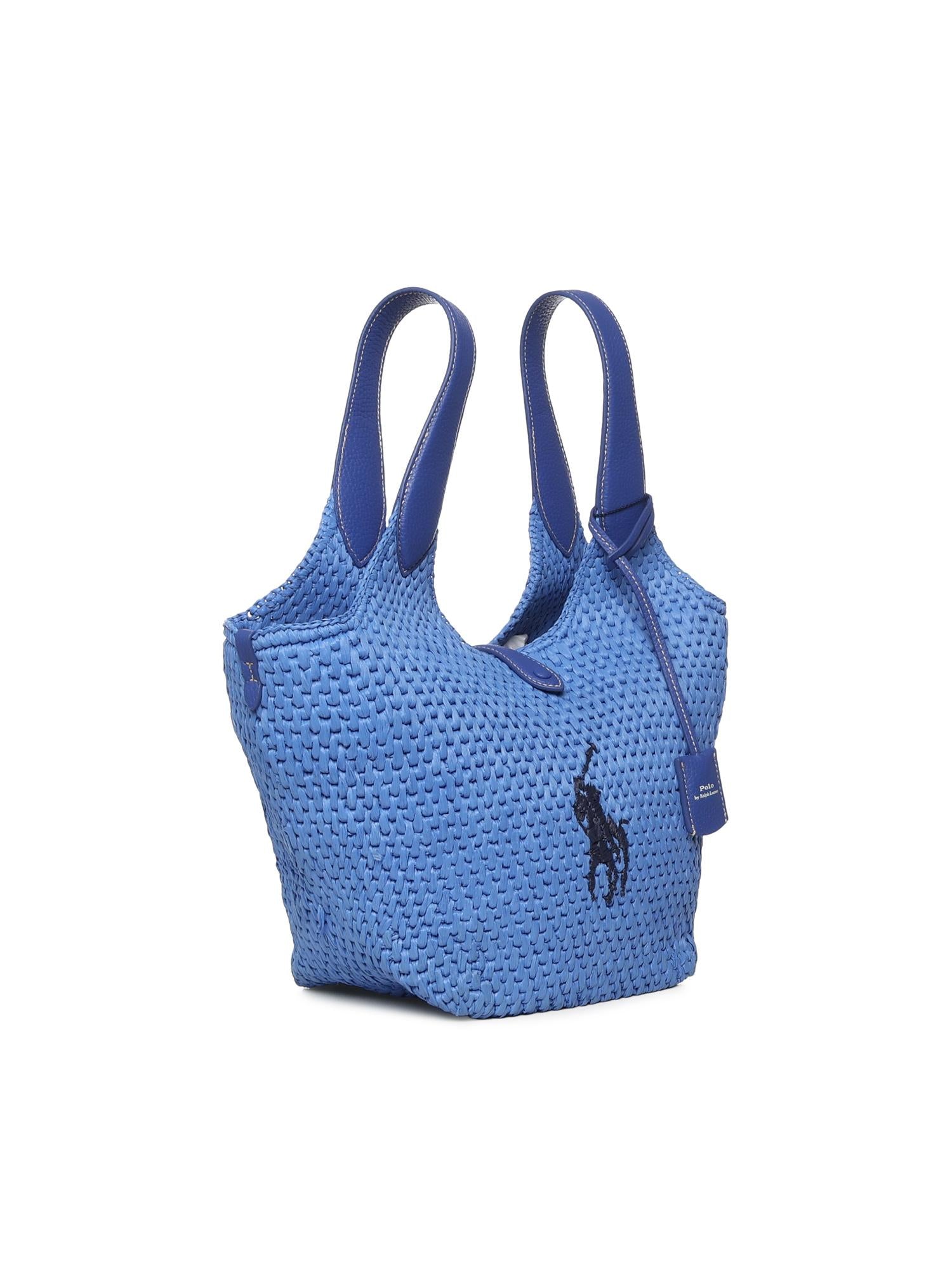 Borsa tote in rafia e viscosa 428P12005 001 POLO RALPH LAUREN 