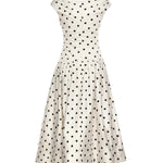 Abito midi in cotone a pois RS26209M C SELF-PORTRAIT 