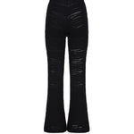 Pantalone svasato con anello AUS4PANTI -BLACK ALBERTO AUDENINO 