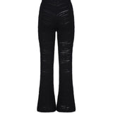 Pantalone svasato con anello AUS4PANTI -BLACK ALBERTO AUDENINO 