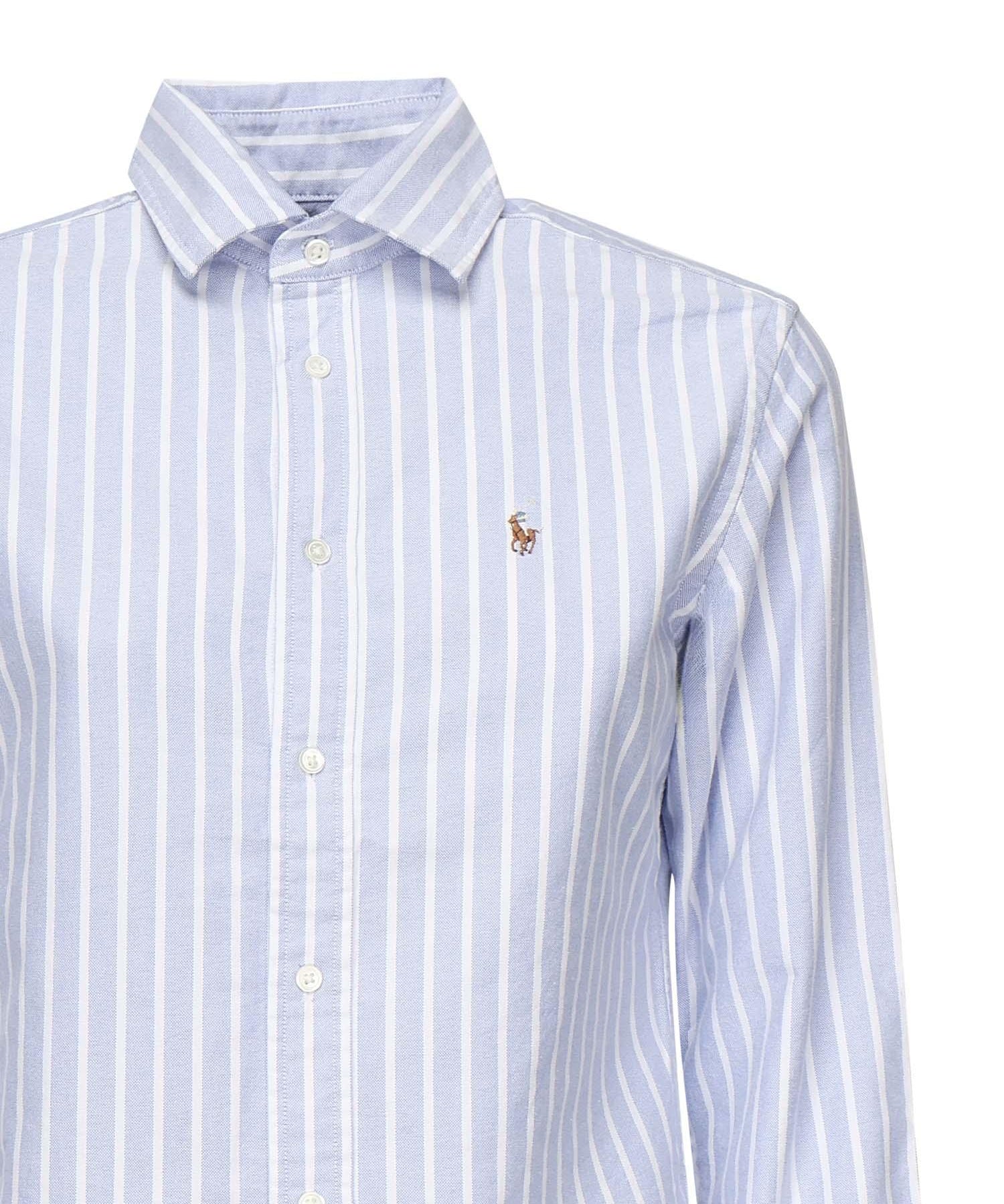 Camicia a righe Oxford con logo 211891377 004 POLO RALPH LAUREN 