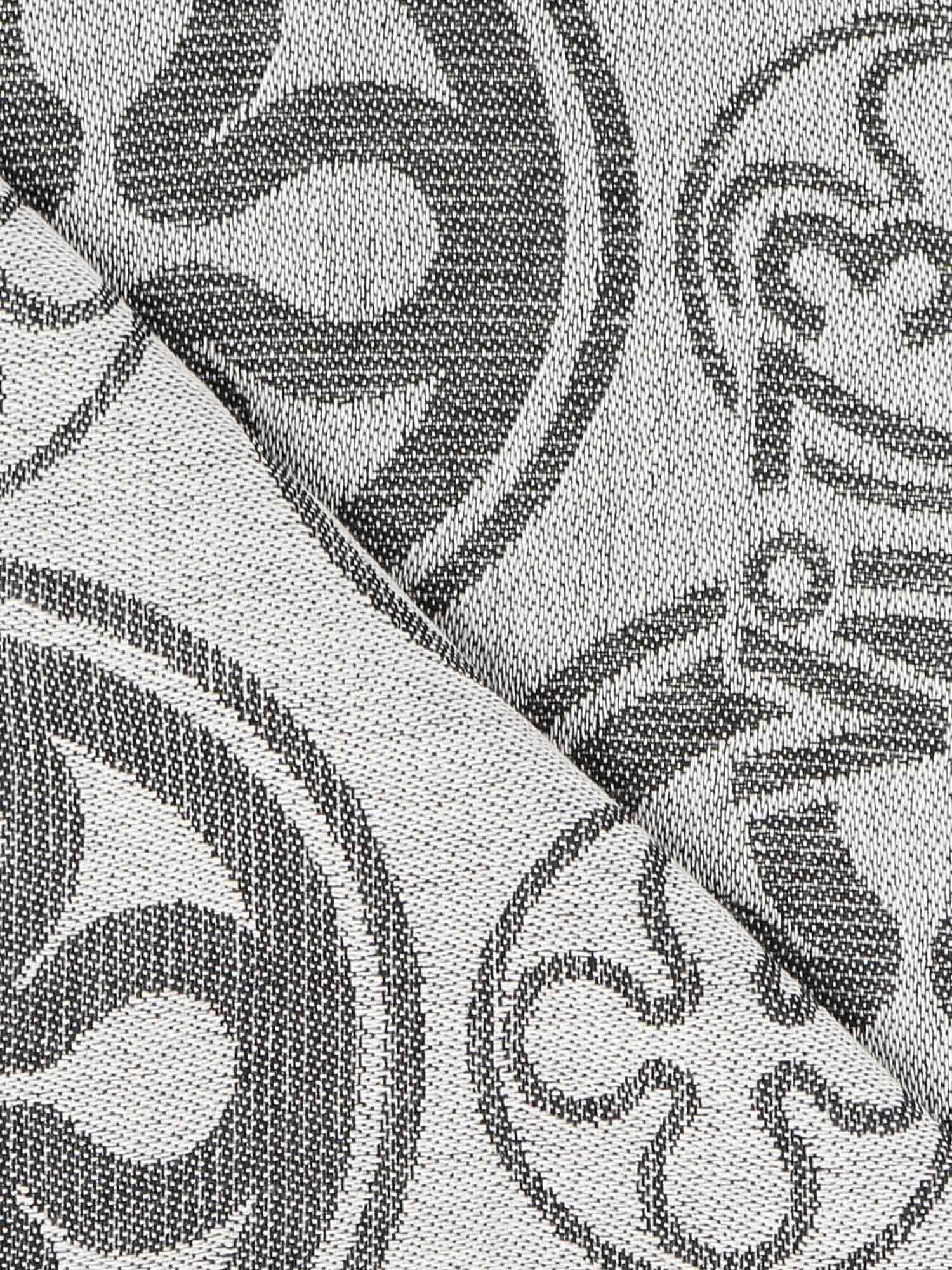 Sciarpa caroline jacquard<BR/> 73SP8FT02 CAROLINENERO/BIANCO V° 73 