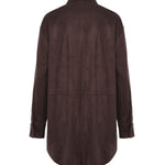 Camicia con fondo arrotondato DC5157 BROWN OTTOD'AME 