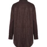 Camicia con fondo arrotondato DC5157 BROWN OTTOD'AME 
