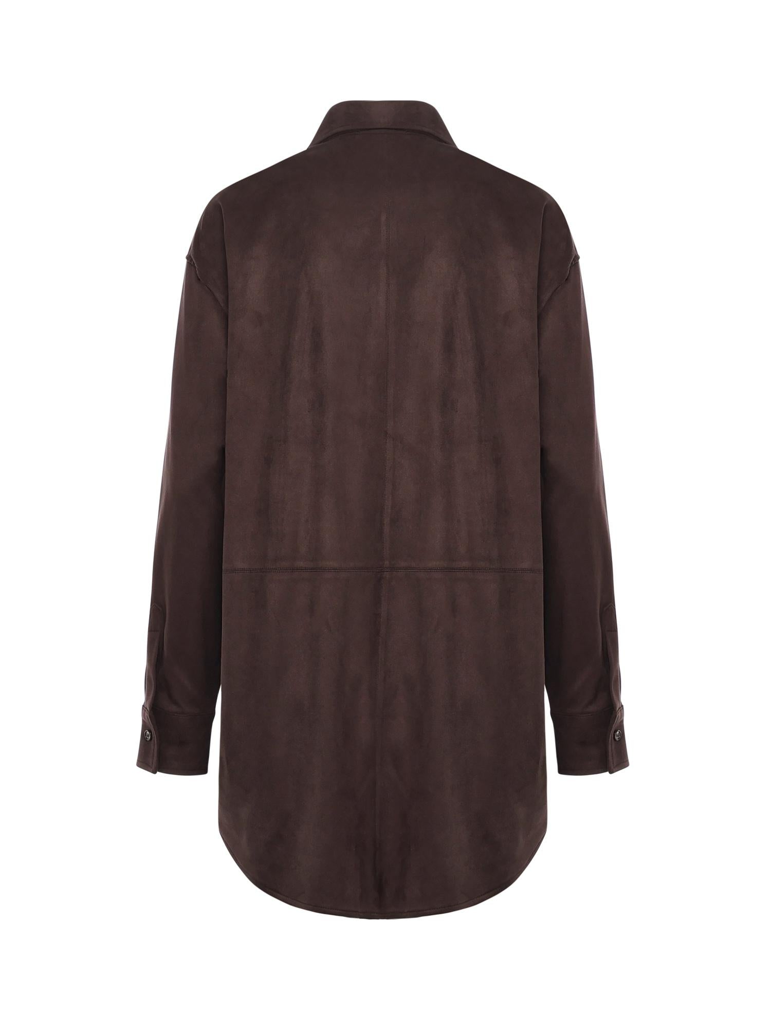 Camicia con fondo arrotondato DC5157 BROWN OTTOD'AME 