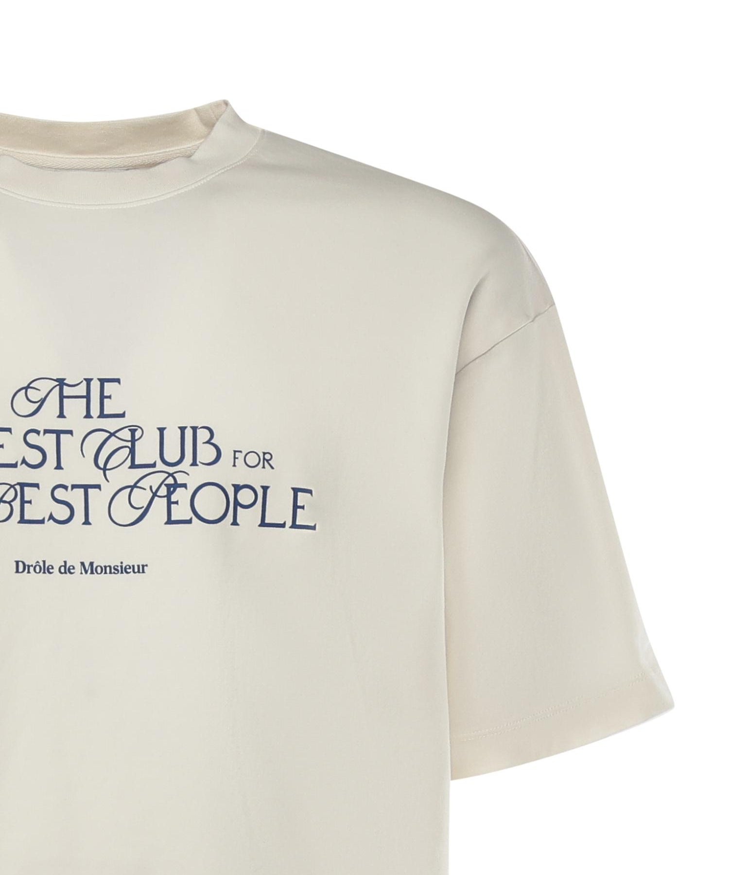 Le T-shirt "The Best Club" ITS273CO002 OW Drôle de Monsieur 
