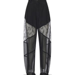 Pantalone Nacy con inserti in pizzo 106275 A336Z99 PINKO 