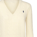 Maglia con scollo a V e logo 211971866 001 POLO RALPH LAUREN 