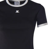T-shirt con logo VESJTS017JS0070 9901 COURREGES 
