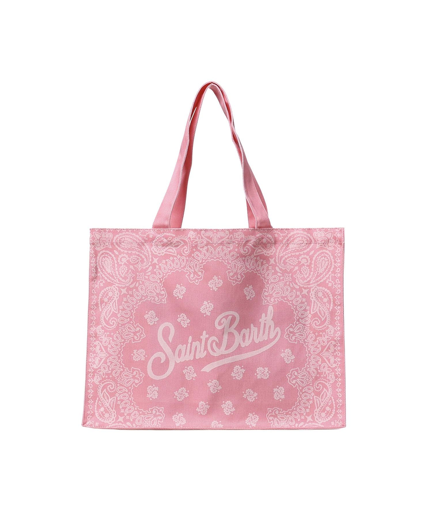 Borsa Essential in denim con stampa bandana EBAGN006 09194L MC2 SAINT BARTH 