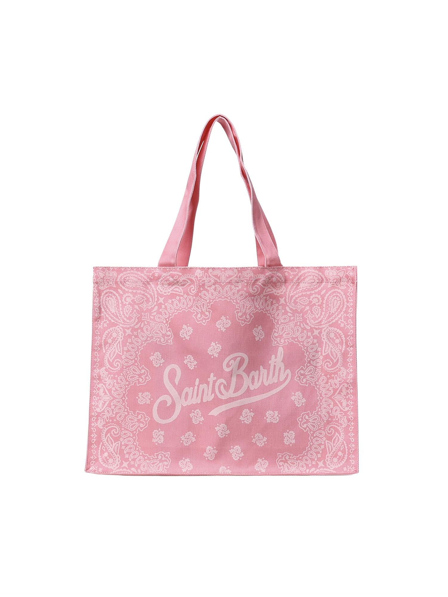 Borsa Essential in denim con stampa bandana EBAGN006 09194L MC2 SAINT BARTH 