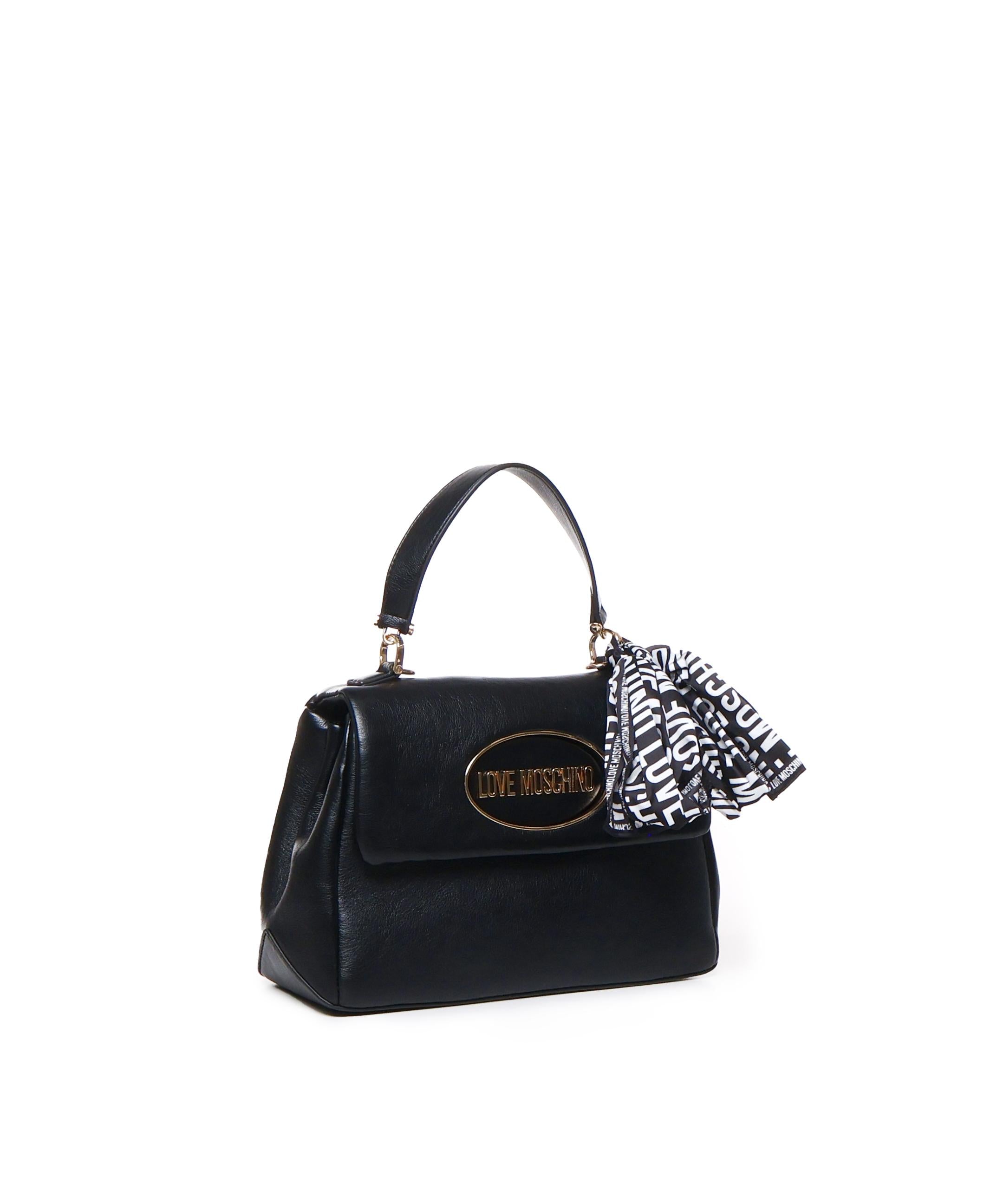 Borsa a mano con logo frontale JC4033PP1LLE1 00A LOVE MOSCHINO 