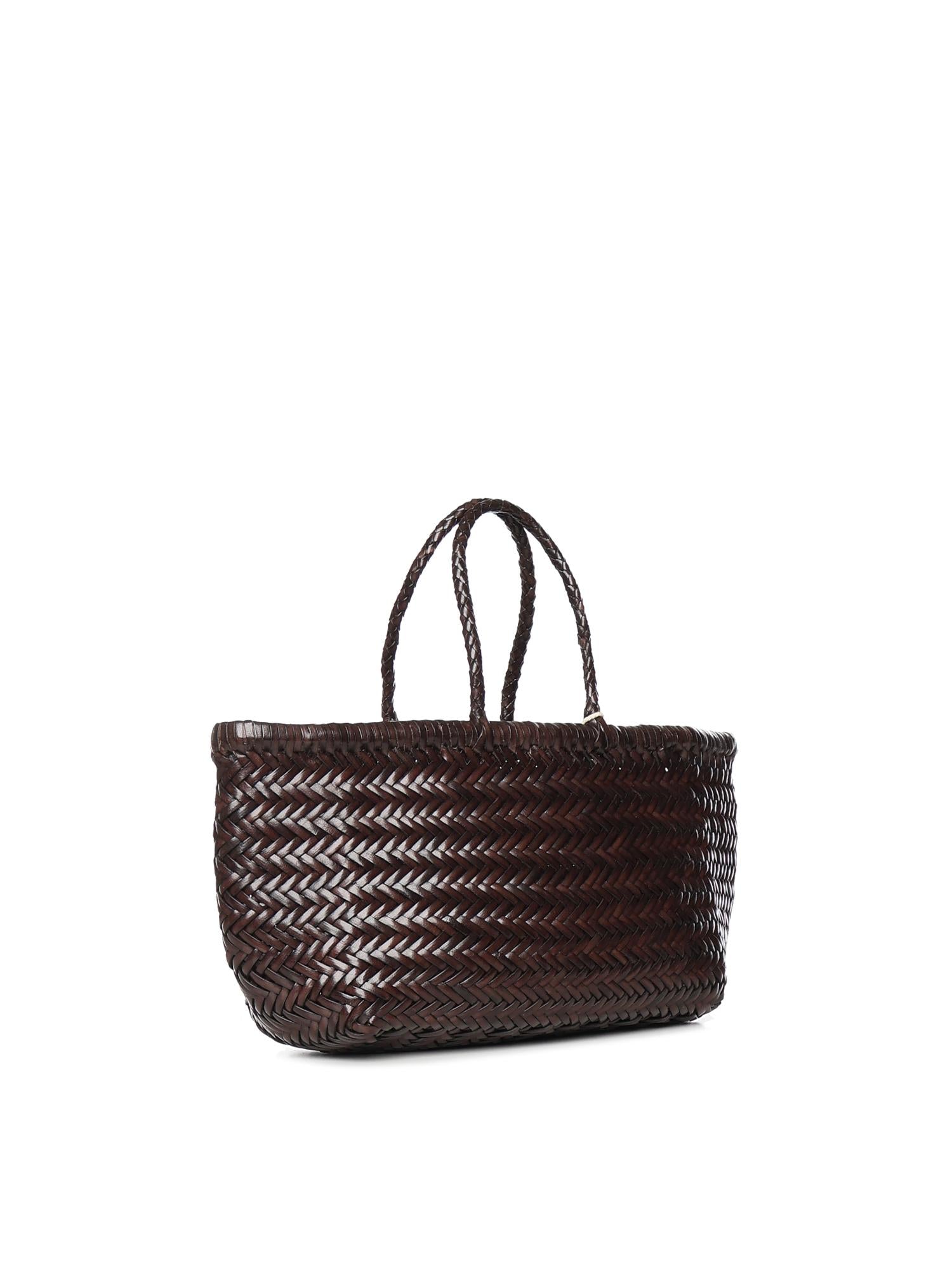 Borsa Bamboo Triple Jump small in pelle 8811 DK BROWN DRAGON DIFFUSION 