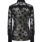 Camicia in tulle e pizzo 106600 A381Z99 PINKO 