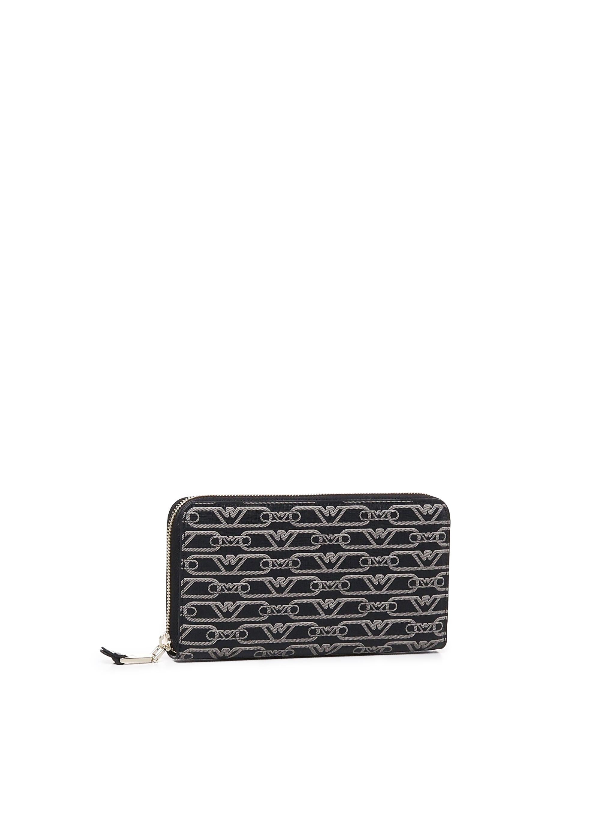Portafoglio zip around eagle all over EW000366 AF11951FC033 EMPORIO ARMANI 