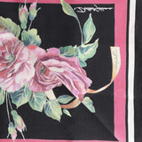 Foulard in twill di seta stampa Rose FN092R GDCUJHD5JA DOLCE & GABBANA 
