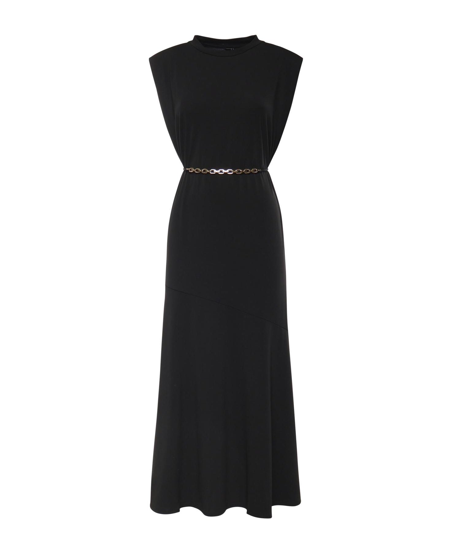 Abito lungo smanicato con catena 106493 A32DZ99 PINKO 