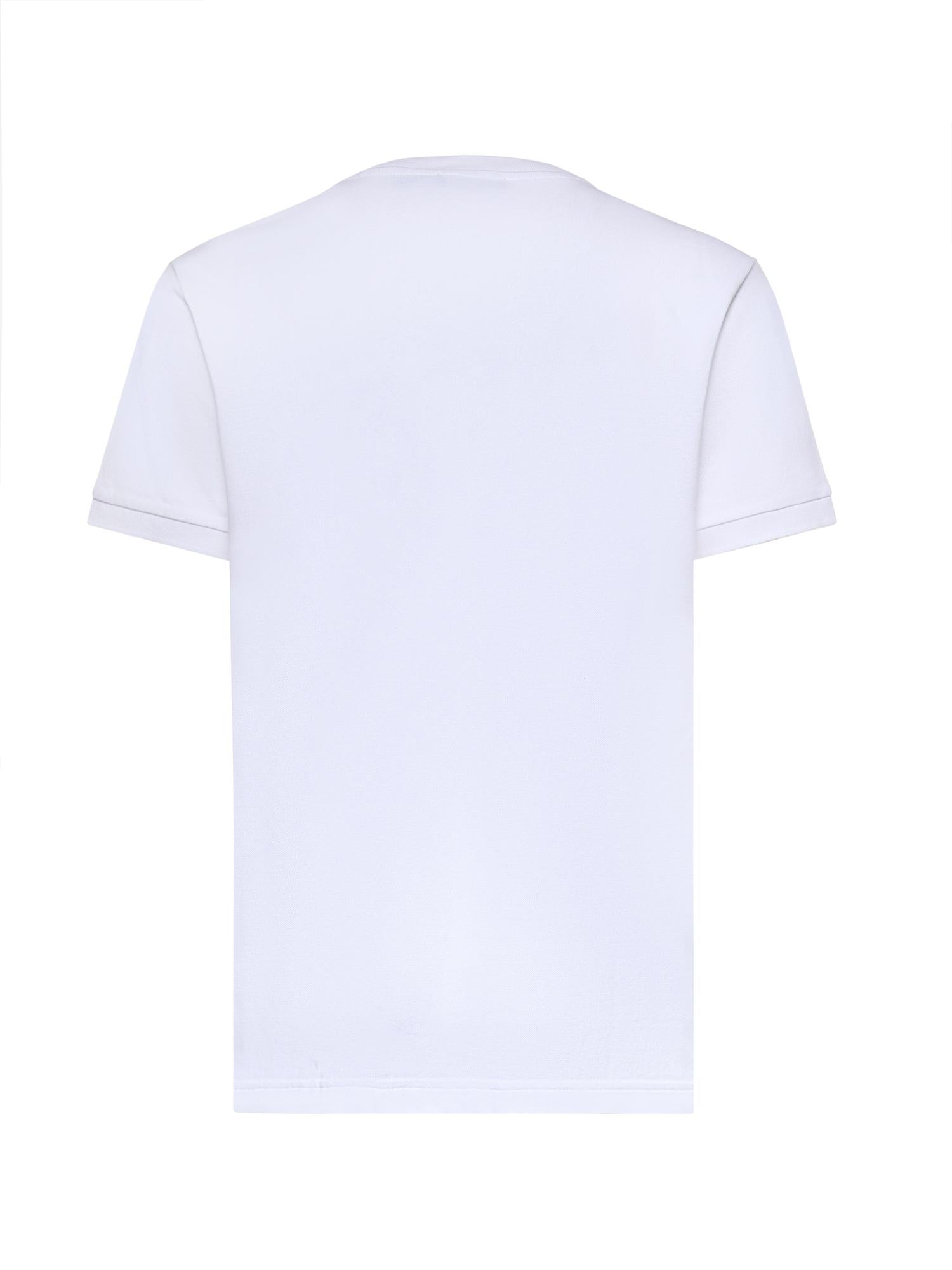 T-shirt in piquet di cotone NPMB352136TZEF B001 FAY 