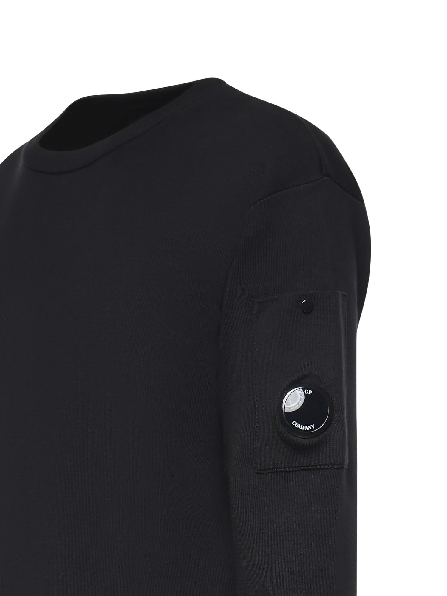 Maglione in cotone con logo 20CMKN097A11 0560A999 C.P. COMPANY 
