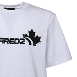 T-shirt in cotone con logo S71GD1629 D20020100 DSQUARED2 