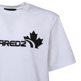 T-shirt in cotone con logo S71GD1629 D20020100 DSQUARED2 
