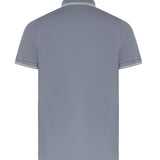 Polo in piqué di cotone con patch Compass L1S152200010 S0018V0024 STONE ISLAND 