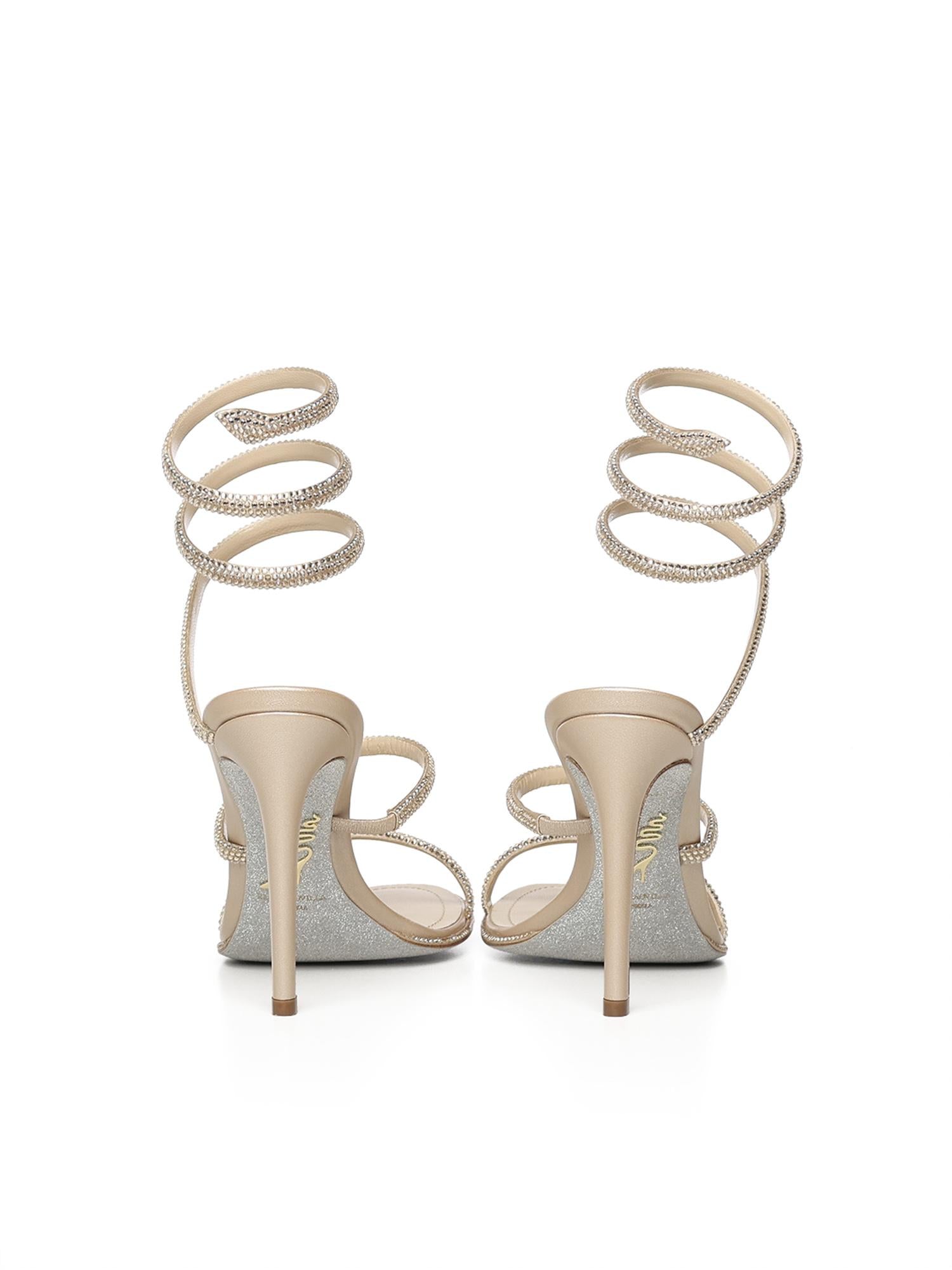 Sandali Cleo in raso con strass C12538 105R001V104 RENÉ CAOVILLA 