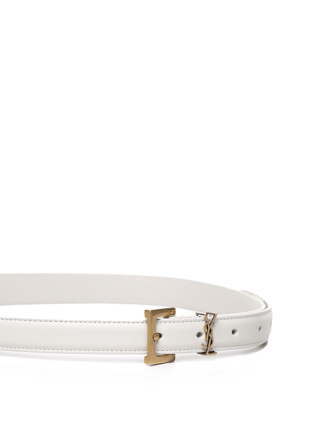 Cintura sottile Cassandre in pelle 554465 BOO0W9207 SAINT LAURENT 