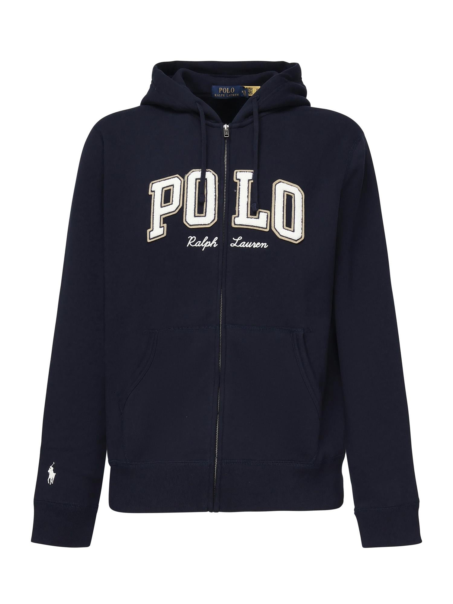 Felpa con zip e logo 710981151 002 POLO RALPH LAUREN 